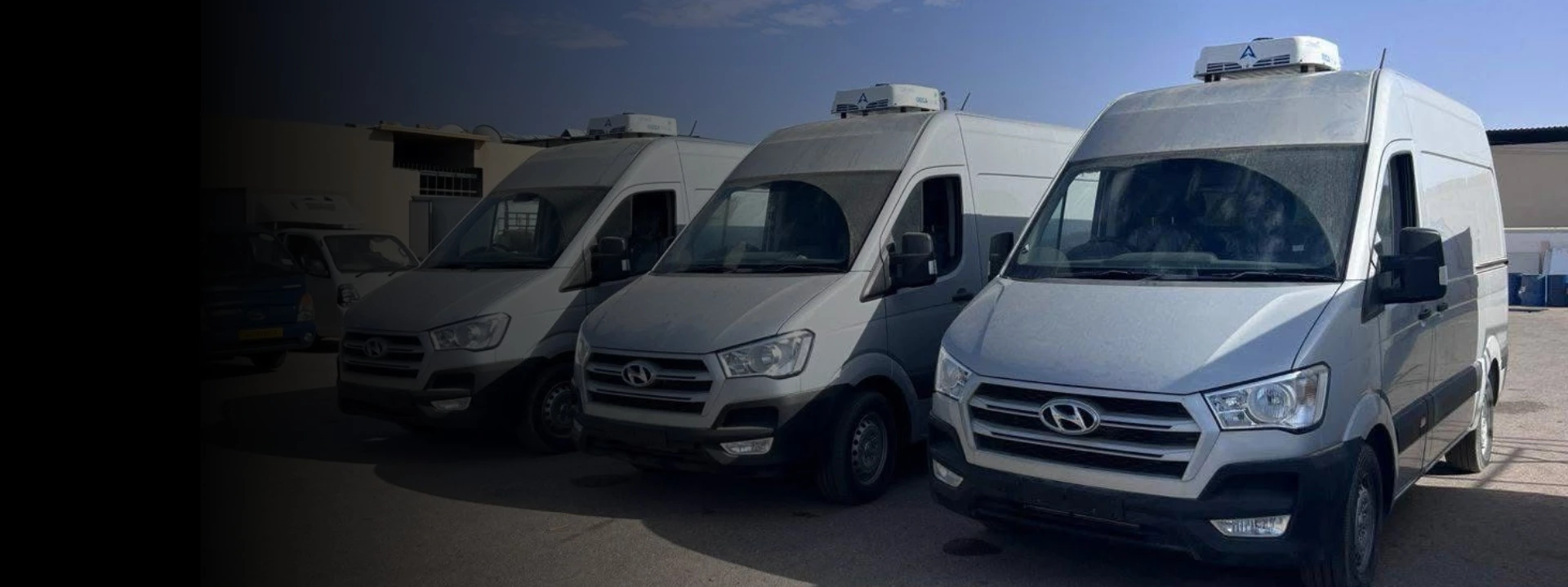 transport refrigeration cooling unit on delivery van, Saudi Arabia