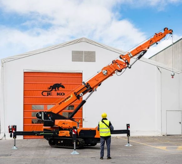 Jekko SPX 1280 spider crane - 8,000 kg heavy-duty mini crane Saudi Arabia