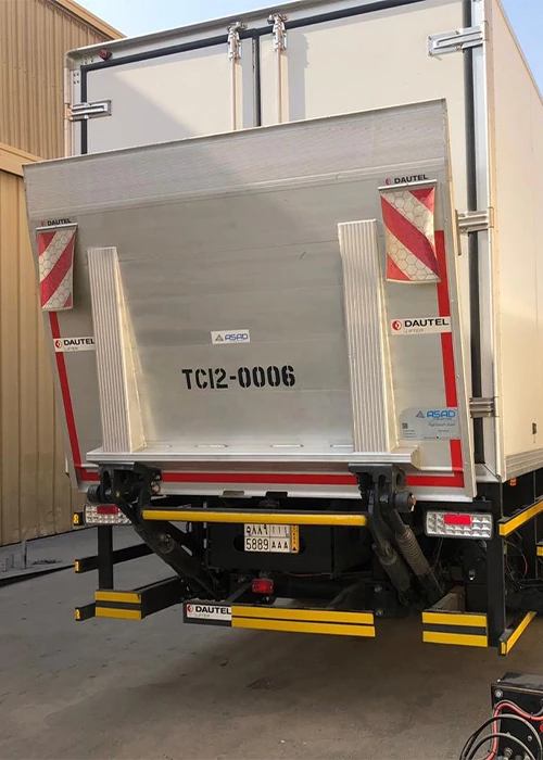 Asad Tech tail lifter installation - hydraulic truck lift project Saudi Arabia